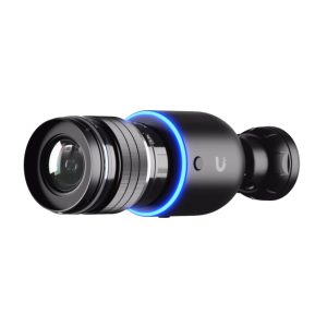 Cámara de seguridad Ubiquiti AI DSLR en forma de bala con resolución 3840 x 2160 píxeles, adaptable a techo, pared o poste. SKU: UVC-AI-DSLR-LD