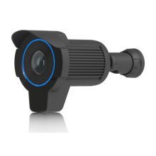 Cámara de seguridad IP Ubiquiti AI LPR en forma de bala, apta para interior y exterior, resolución 3840 x 2160 pixeles. SKU: UVC-AI-LPR-B