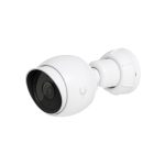 Cámara Ubiquiti G5 Bullet UVC-G5-Bullet-3 diseñada para instalación en paredes o postes, con resolución de 2688 x 1512 píxeles, adecuada para uso en interiores y exteriores.