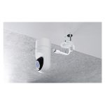 Vista de la cámara de seguridad IP Ubiquiti G5 Flex, apta para interior y exterior, resolución de 2688 x 1512 píxeles, SKU: UVC-G5-FLEX
