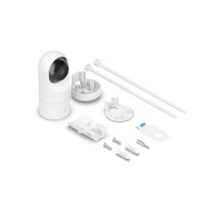 Vista de la cámara de seguridad IP Ubiquiti G5 Flex, apta para interior y exterior, resolución de 2688 x 1512 píxeles, SKU: UVC-G5-FLEX