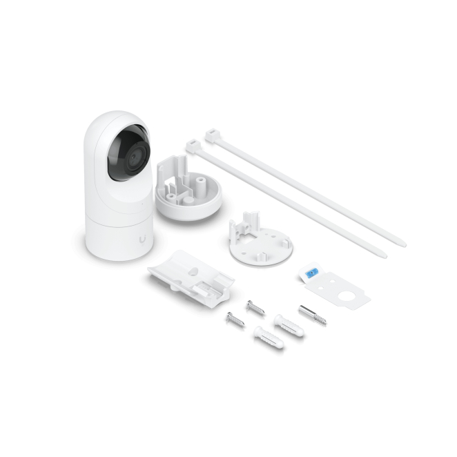 Ubiquiti cámara de seguridad IP G5 Flex para interior y exterior Vista de la cámara de seguridad IP Ubiquiti G5 Flex, apta para interior y exterior, resolución de 2688 x 1512 píxeles, SKU: UVC-G5-FLEX