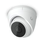 Imagen de la Ubiquiti G5 Turret Ultra, una cámara de seguridad IP para interior y exterior con resolución de 2688 x 1512 pixeles. SKU: UVC-G5-Turret-Ultra.
