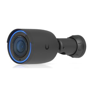 Imagen de la cámara de seguridad IP Ubiquiti G6 Pro Bullet UVC-G6-Pro-B, resolución 4K de 3840 x 2160 píxeles, montable en techo, pared o poste.