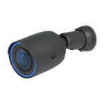 Imagen de la cámara de seguridad IP Ubiquiti G6 Pro Bullet UVC-G6-Pro-B, resolución 4K de 3840 x 2160 píxeles, montable en techo, pared o poste.