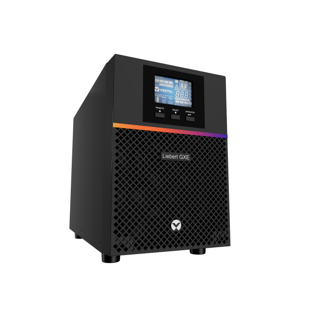 Vertiv Liebert SAI GXE 1000 VA 900W Torre Doble Conversión Vertiv Liebert SAI GXE 1000 VA 900 W 230V online doble conversión en formato torre, batería VRLA de plomo-ácido, SKU GXE3-1000IMT