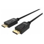 Cable Vision DisplayPort 2 metros en color negro, modelo TC 2MDP8K/BL. Alta resolución y transmisión eficiente.