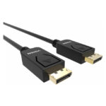 Cable Vision DisplayPort 2 metros en color negro, modelo TC 2MDP8K/BL. Alta resolución y transmisión eficiente.