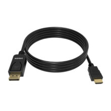 Adaptador de cable de vídeo Vision de 2 metros DisplayPort a HDMI, color negro, SKU TC 2MDPHDMI8K/BL