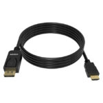 Adaptador de cable Vision TC 2MDPHDMI/BL de 2 metros, conexión de DisplayPort a HDMI tipo A, color negro