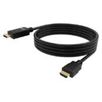 Adaptador de cable Vision TC 2MDPHDMI/BL de 2 metros, conexión de DisplayPort a HDMI tipo A, color negro