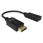 Adaptador de Cable de vídeo HDMI tipo A (Estándar) a DisplayPort negro Vision, modelo TC-DPHDMI/BL