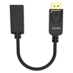 Adaptador de Cable de vídeo HDMI tipo A (Estándar) a DisplayPort negro Vision, modelo TC-DPHDMI/BL