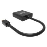 Adaptador de cable Vision Mini DisplayPort a VGA D-Sub en color negro, modelo TC-MDPVGA/BL