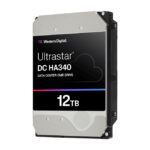 Disco duro interno Western Digital Ultrastar DC HA340 con capacidad de 12 TB, 7200 RPM, 512 MB de caché y tamaño de 3.5 pulgadas. SKU: 0B47061