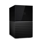 Disco duro externo Western Digital My Book Duo con 24 TB de capacidad, conectores USB Type-A y USB Type-C 3.2 Gen 1 (3.1 Gen 1), color negro. SKU WDBFBE0240JBK-EESN
