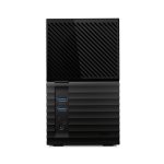Disco duro externo Western Digital My Book Duo con 24 TB de capacidad, conectores USB Type-A y USB Type-C 3.2 Gen 1 (3.1 Gen 1), color negro. SKU WDBFBE0240JBK-EESN