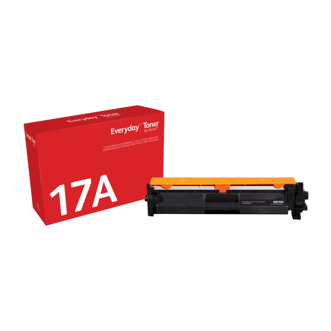 Xerox Toner Compatible con HP 17A Alta Calidad Xerox Toner Everyday™ negro compatible con HP 17A (CF217A), capacidad estándar. SKU: 006R03637
