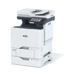 Vista del Xerox VersaLink C625, dispositivo multifunción láser que ofrece copia, impresión, escaneado y fax a doble cara, con capacidad para 650 hojas. SKU: C625V_DN