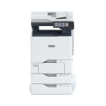Vista del Xerox VersaLink C625, dispositivo multifunción láser que ofrece copia, impresión, escaneado y fax a doble cara, con capacidad para 650 hojas. SKU: C625V_DN