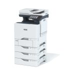 Vista del Xerox VersaLink C625, dispositivo multifunción láser que ofrece copia, impresión, escaneado y fax a doble cara, con capacidad para 650 hojas. SKU: C625V_DN