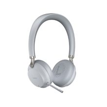 Yealink BH72 auriculares diadema, inalámbrico y alámbrico, llamadas y música, USB tipo A, Bluetooth, base de carga, gris claro. SKU: 1208615