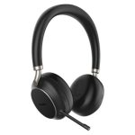 Yealink BH76 auriculares inalámbricos, diadema para llamadas y música, con USB tipo A, Bluetooth y base de carga en color negro. SKU 1208625