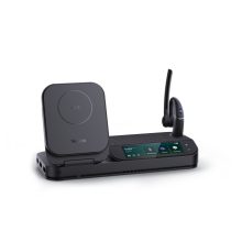 Auriculares inalámbricos Yealink BH71 con gancho de oreja, ideales para oficinas y centros de llamadas, Bluetooth y base de carga USB Tipo C. SKU 1208653.