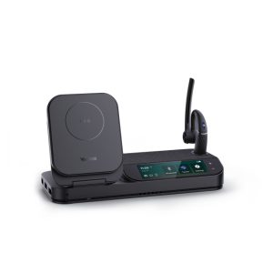 Auriculares inalámbricos Yealink BH71 con gancho de oreja, ideales para oficinas y centros de llamadas, Bluetooth y base de carga USB Tipo C. SKU 1208653.