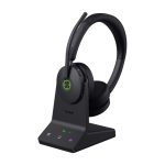 Yealink WH68 Teams auriculares inalámbricos y alámbricos con diadema, ideales para llamadas y música, conectividad USB Tipo C y Bluetooth. SKU 1208655.