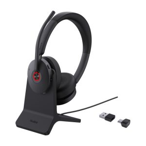 Auriculares inalámbricos Yealink BH74 con diadema para oficina o centro de llamadas, USB Type-C/A y Bluetooth, incluye base de carga, SKU 1208682