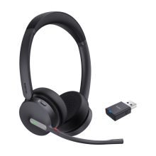 Yealink WH64 Hybrid Dual Teams auriculares con diadema para oficina o centro de llamadas, conectividad MicroUSB y Bluetooth, color negro. SKU: 1208685