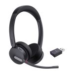 Yealink WH64 Hybrid Dual Teams auriculares con diadema para oficina o centro de llamadas, conectividad MicroUSB y Bluetooth, color negro. SKU: 1208685