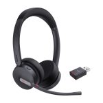 Yealink WH64 auriculares inalámbricos para oficina o centro de llamadas, color negro, con conectividad Bluetooth y MicroUSB. SKU: 1208686