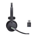 Yealink WH64 Hybrid Mono UC auriculares inalámbricos con diadema para oficina y centro de llamadas, conexión MicroUSB y Bluetooth, color negro, SKU 1208688.