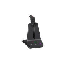 Auriculares inalámbricos Yealink WH63 E2 en negro con gancho de oreja, ideales para llamadas y música. SKU 1208711