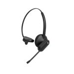 Auriculares inalámbricos Yealink WH63 E2 en negro con gancho de oreja, ideales para llamadas y música. SKU 1208711