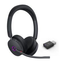 Auriculares Yealink WH68 híbrido, inalámbrico y alámbrico, con USB Tipo C y Bluetooth, ideal para Teams y música, SKU 1208714, en color negro.