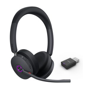 Auriculares Yealink WH68 híbrido, inalámbrico y alámbrico, con USB Tipo C y Bluetooth, ideal para Teams y música, SKU 1208714, en color negro.