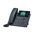 Imagen del Yealink SIP-T34W, un teléfono IP negro con capacidad para 4 líneas, pantalla LED y conectividad Wifi. SKU 1301037