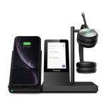 Yealink WH66 Dual Teams sistema de audioconferencia personal inalámbrico con diadema dual para oficina, centro de llamadas, USB tipo A, Bluetooth, en color negro. SKU 1308003