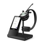 Yealink WH66 Dual Teams sistema de audioconferencia personal inalámbrico con diadema dual para oficina, centro de llamadas, USB tipo A, Bluetooth, en color negro. SKU 1308003