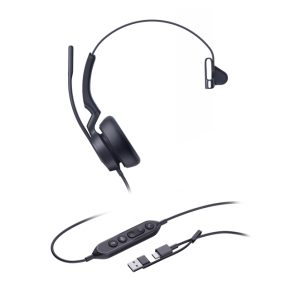 Yealink UH46 Mono Teams audiocons auriculares alámbricos para oficina y call center con USB Type-C y USB Type-A, SKU 1308184