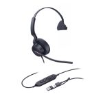 Yealink UH46 Mono Teams audiocons auriculares alámbricos para oficina y call center con USB Type-C y USB Type-A, SKU 1308184