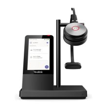 Yealink WH66 Mono Teams sistema de audioconferencia personal inalámbrico con diadema para oficina o centro de llamadas, conexión USB tipo A y Bluetooth en color negro, SKU 1308002