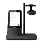 Yealink WH66 Mono Teams sistema de audioconferencia personal inalámbrico con diadema para oficina o centro de llamadas, conexión USB tipo A y Bluetooth en color negro, SKU 1308002