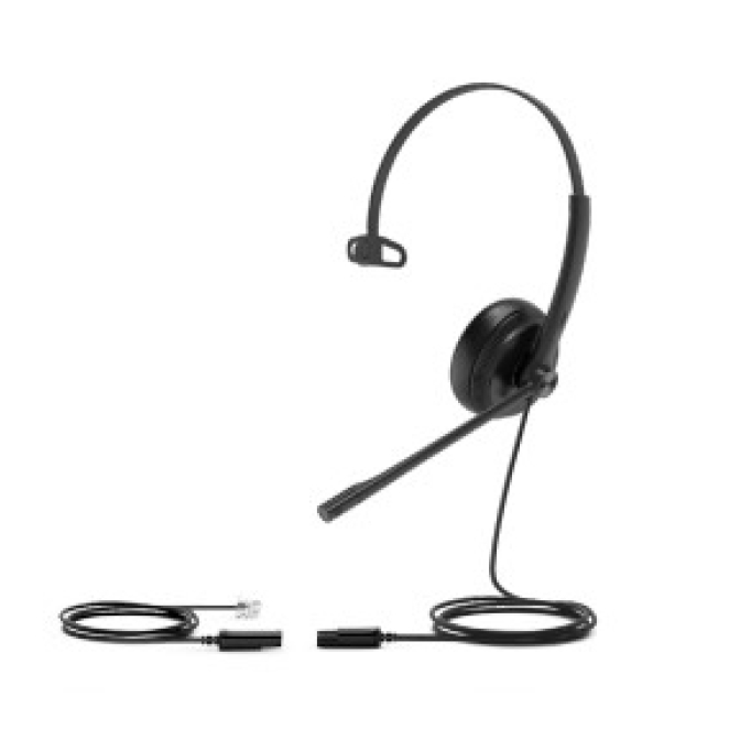 Yealink YHS34 Lite monoauricular alámbrico con diadema para oficina Auricular alámbrico Yealink YHS34 Lite Mono con diadema, ideal para oficina o centro de llamadas, color negro. SKU: YHS34 LITE MONO