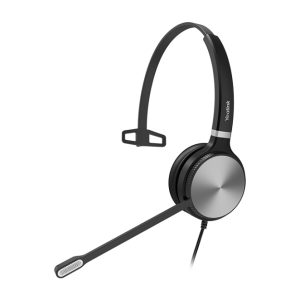 Yealink YHS36 Auriculares Alámbricos de Diadema en Negro y Plata para Oficina y Centro de Llamadas, SKU YHS36 Mono