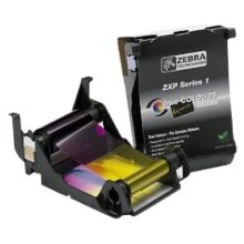 Cinta para impresora Zebra 800011-140, imprime 100 páginas en Negro, Cian, Magenta y Amarillo.