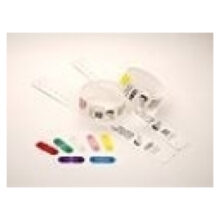 Zebra Clips rojos diseñados para usar con QuickClip Wristbands, SKU 97032-RED.